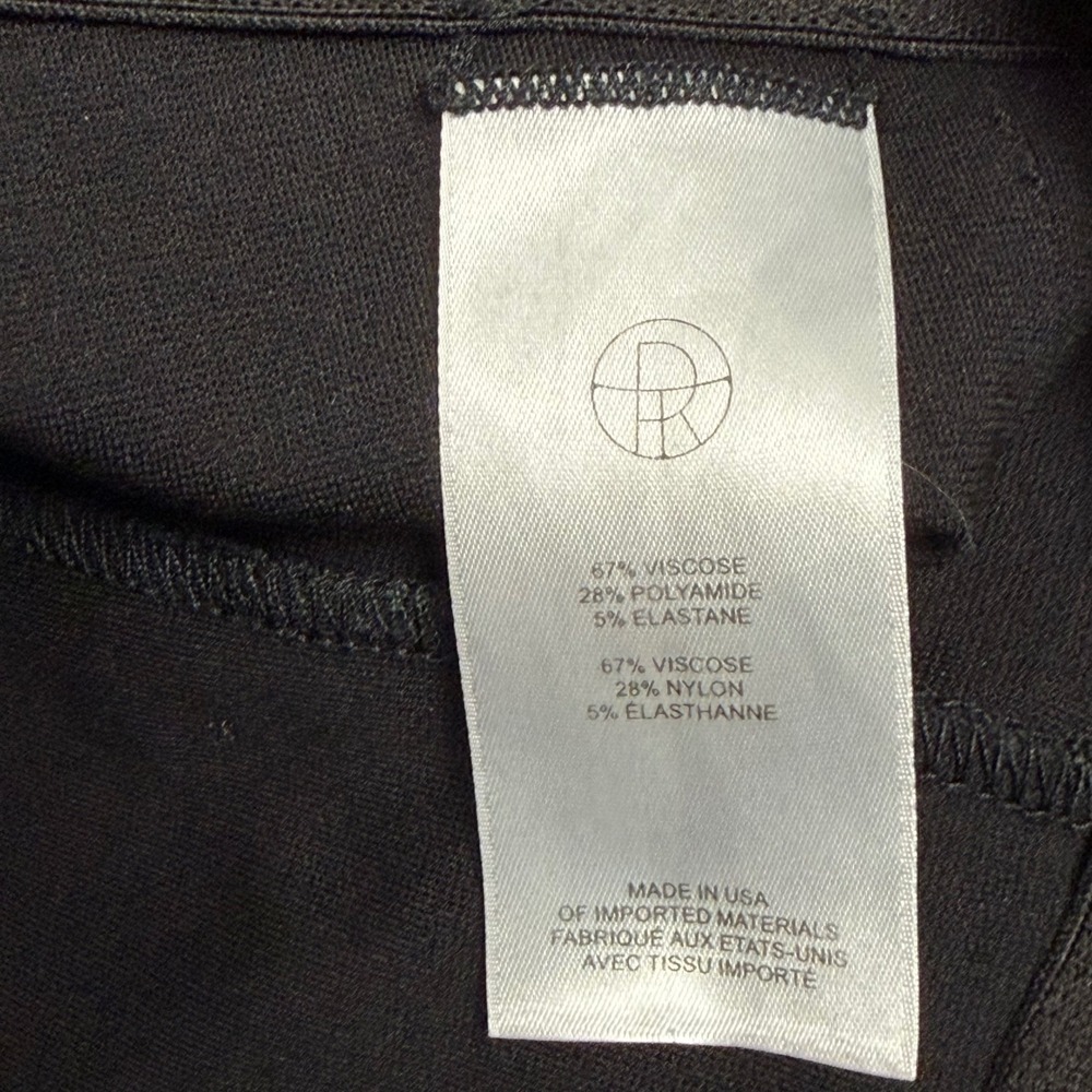 The Row Womens Black Slim Pull On Trousers M Seam Detail AA304 Made USA - Picture 16 of 16